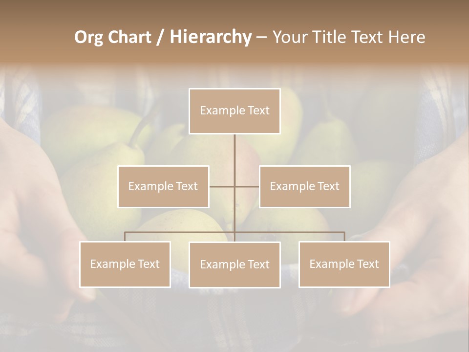 A Person Holding A Bowl Of Pears In Their Hands PowerPoint Template