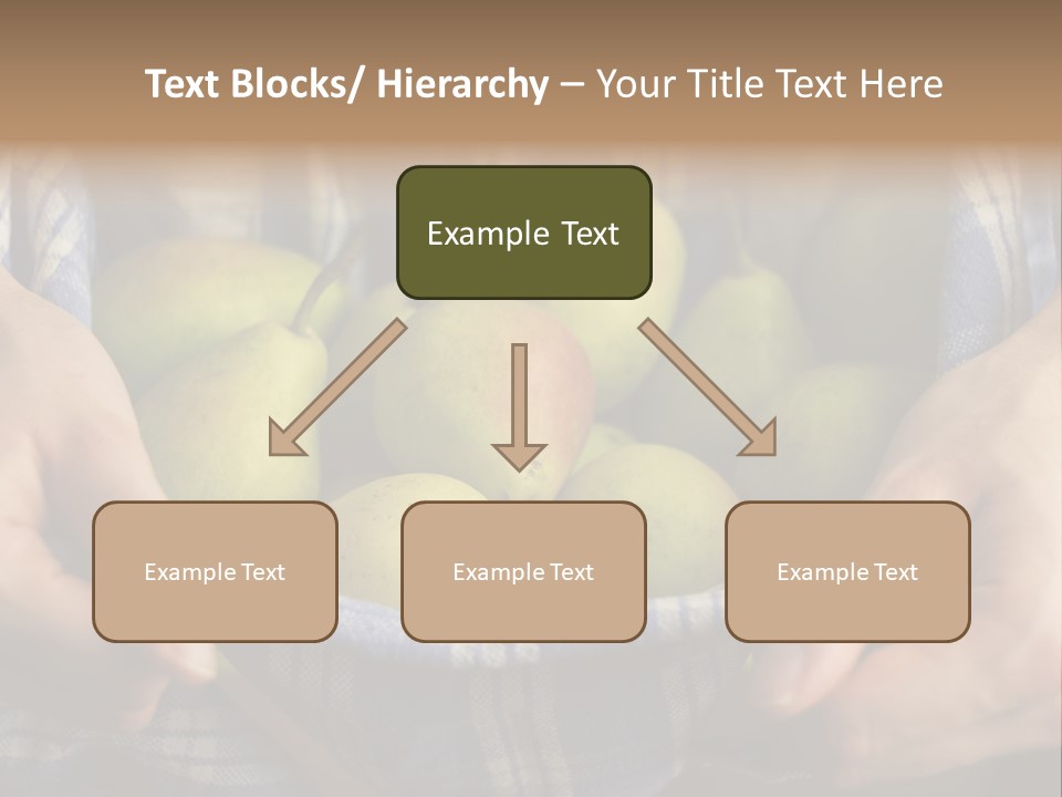 A Person Holding A Bowl Of Pears In Their Hands PowerPoint Template