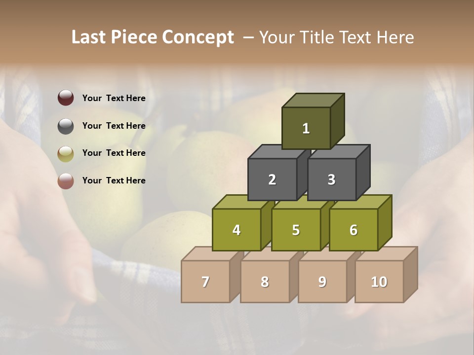 A Person Holding A Bowl Of Pears In Their Hands PowerPoint Template