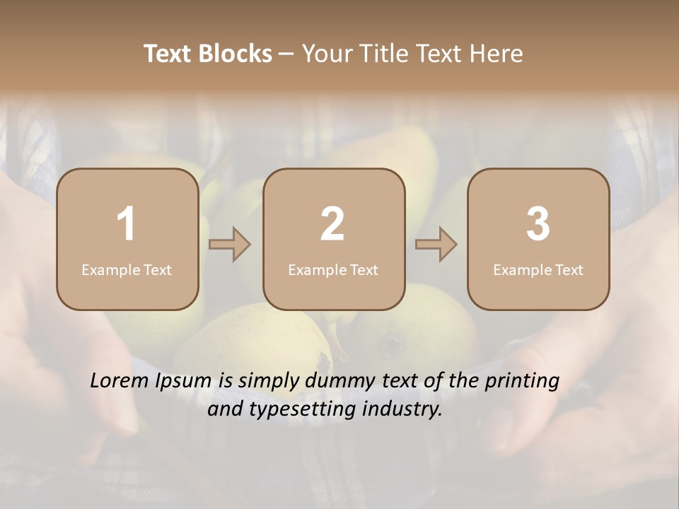 A Person Holding A Bowl Of Pears In Their Hands PowerPoint Template