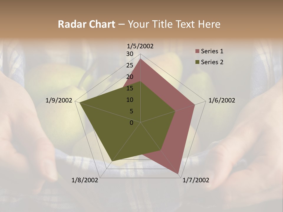 A Person Holding A Bowl Of Pears In Their Hands PowerPoint Template