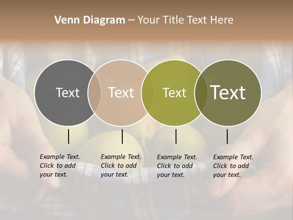 A Person Holding A Bowl Of Pears In Their Hands PowerPoint Template