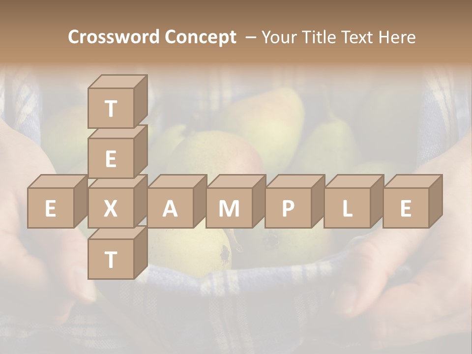 A Person Holding A Bowl Of Pears In Their Hands PowerPoint Template