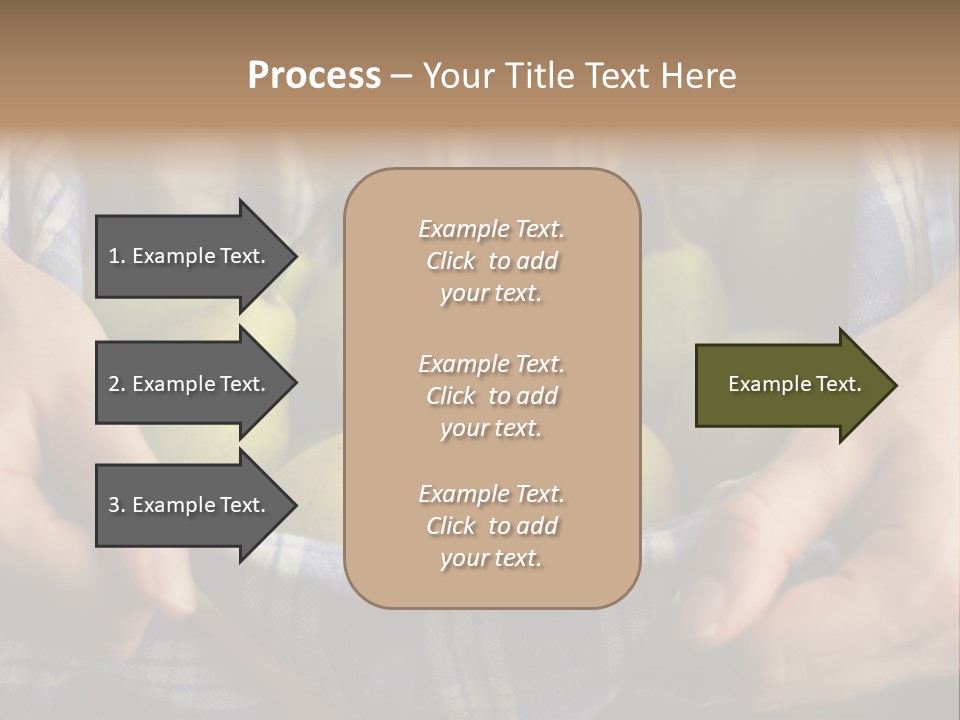 A Person Holding A Bowl Of Pears In Their Hands PowerPoint Template