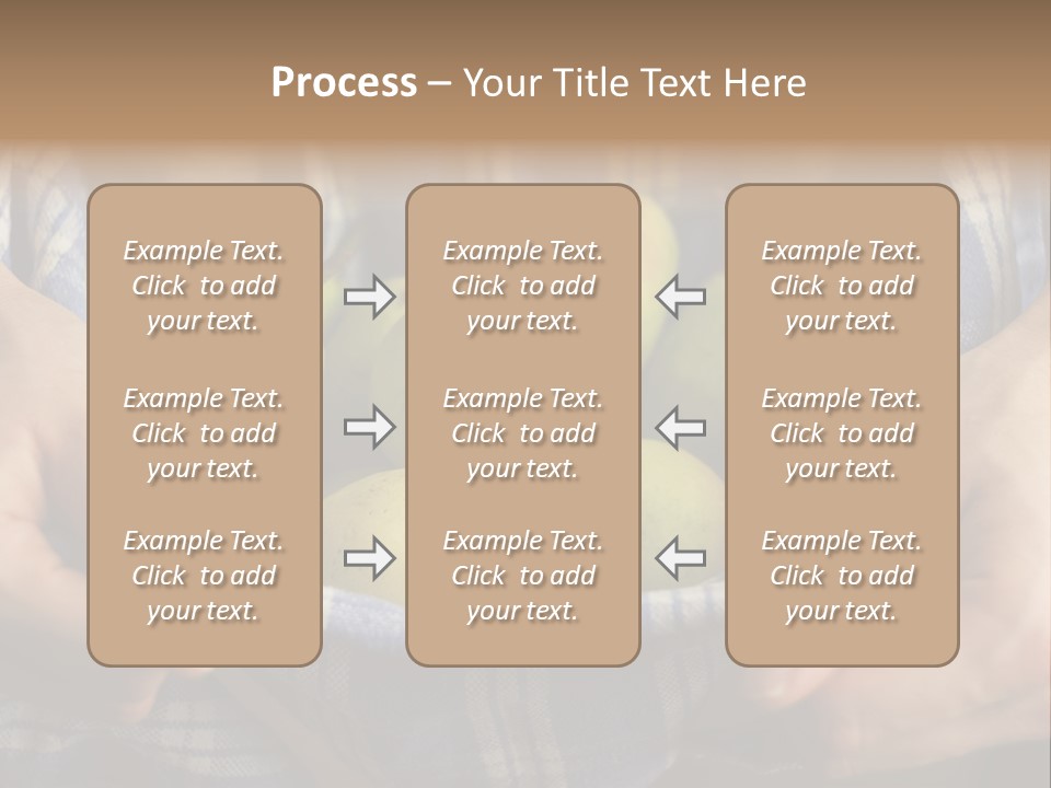 A Person Holding A Bowl Of Pears In Their Hands PowerPoint Template
