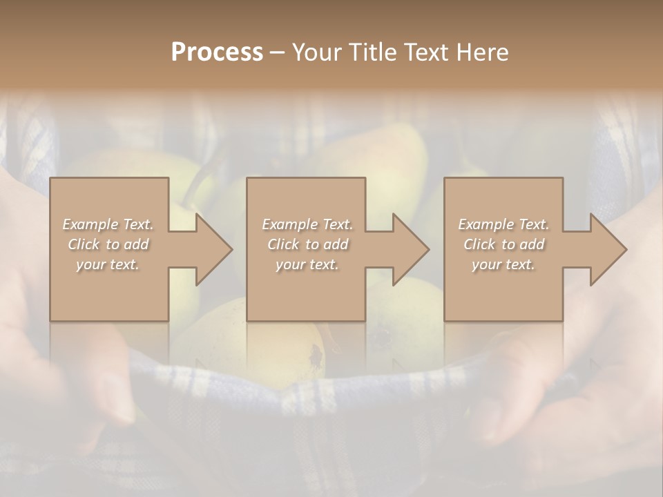 A Person Holding A Bowl Of Pears In Their Hands PowerPoint Template