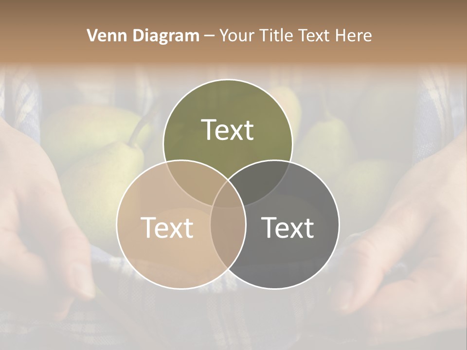 A Person Holding A Bowl Of Pears In Their Hands PowerPoint Template