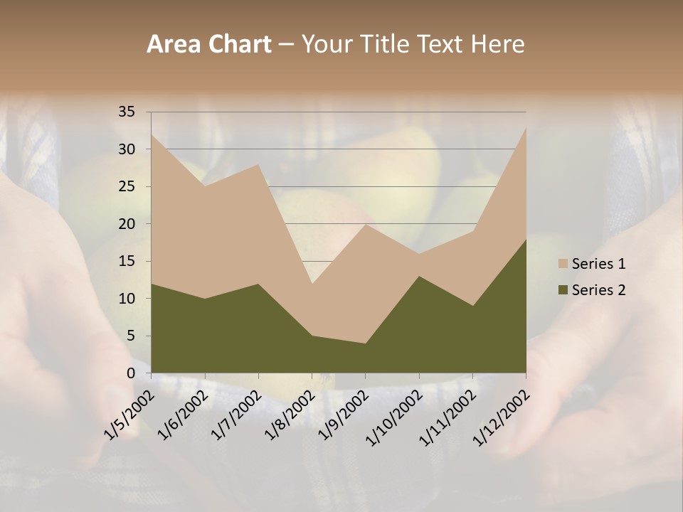 A Person Holding A Bowl Of Pears In Their Hands PowerPoint Template