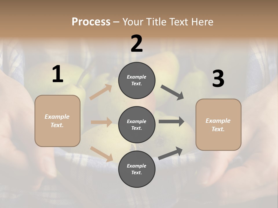 A Person Holding A Bowl Of Pears In Their Hands PowerPoint Template