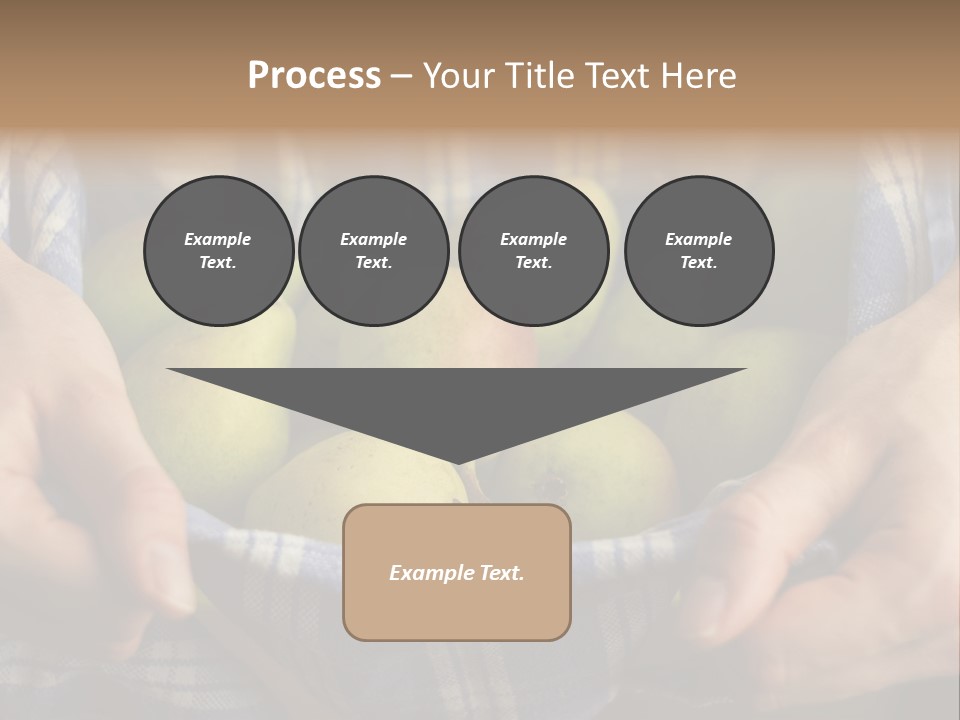 A Person Holding A Bowl Of Pears In Their Hands PowerPoint Template