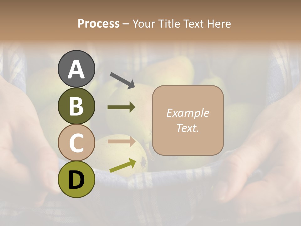 A Person Holding A Bowl Of Pears In Their Hands PowerPoint Template