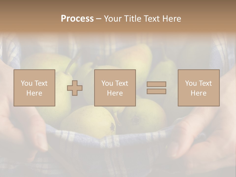 A Person Holding A Bowl Of Pears In Their Hands PowerPoint Template
