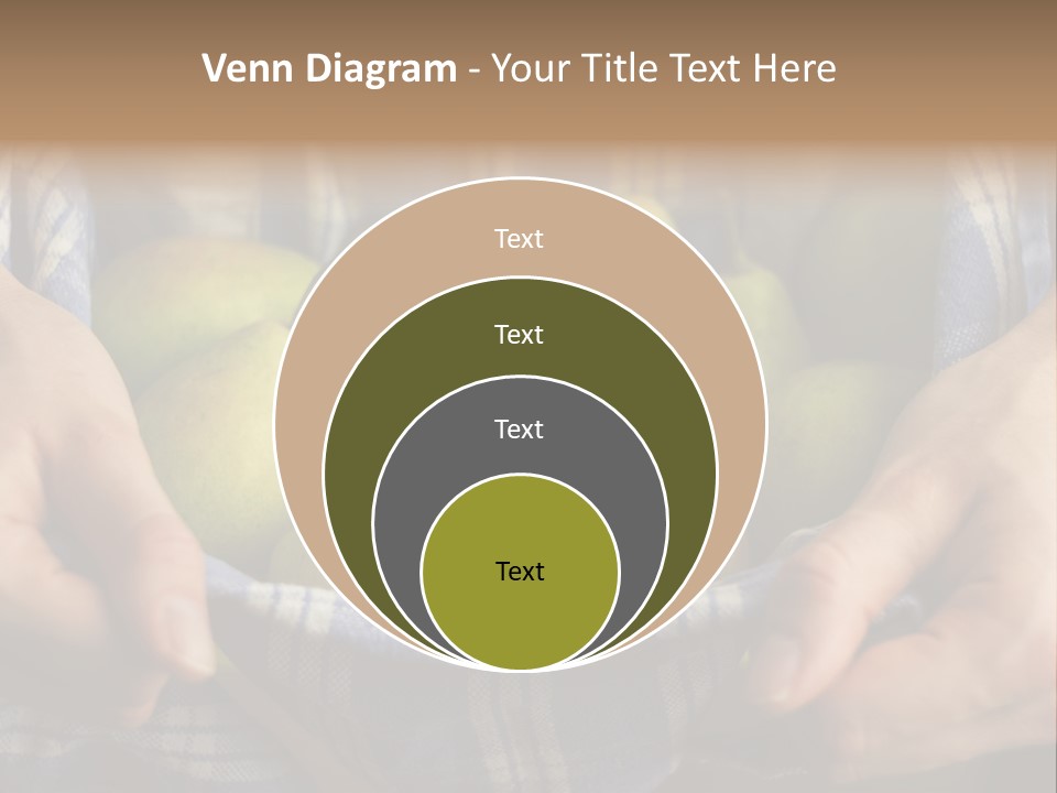 A Person Holding A Bowl Of Pears In Their Hands PowerPoint Template
