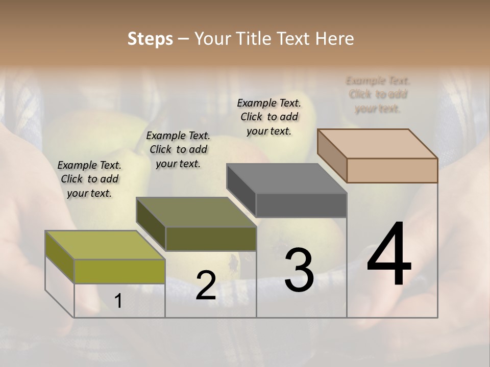 A Person Holding A Bowl Of Pears In Their Hands PowerPoint Template