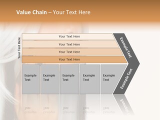 A Woman With Long White Hair And Black Nails PowerPoint Template