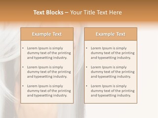 A Woman With Long White Hair And Black Nails PowerPoint Template