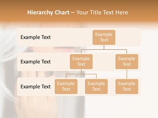 A Woman With Long White Hair And Black Nails PowerPoint Template