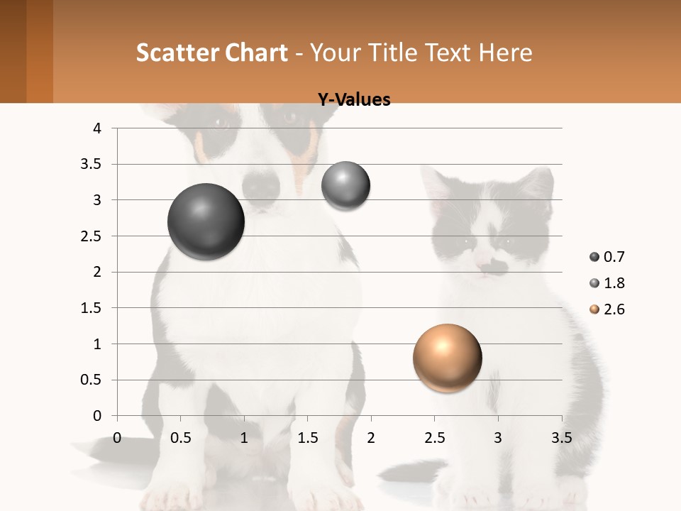 A Dog And A Cat Sitting Next To Each Other PowerPoint Template