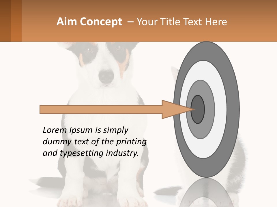 A Dog And A Cat Sitting Next To Each Other PowerPoint Template