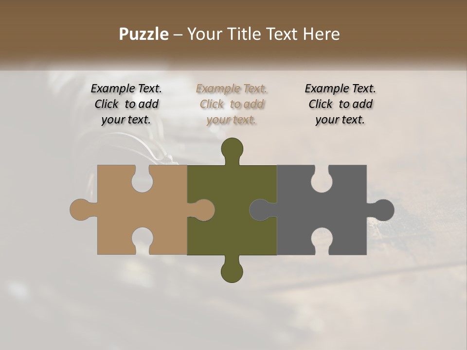 A Bunch Of Keys Sitting On Top Of A Wooden Table PowerPoint Template