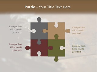 A Bunch Of Keys Sitting On Top Of A Wooden Table PowerPoint Template