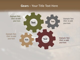A Bunch Of Keys Sitting On Top Of A Wooden Table PowerPoint Template