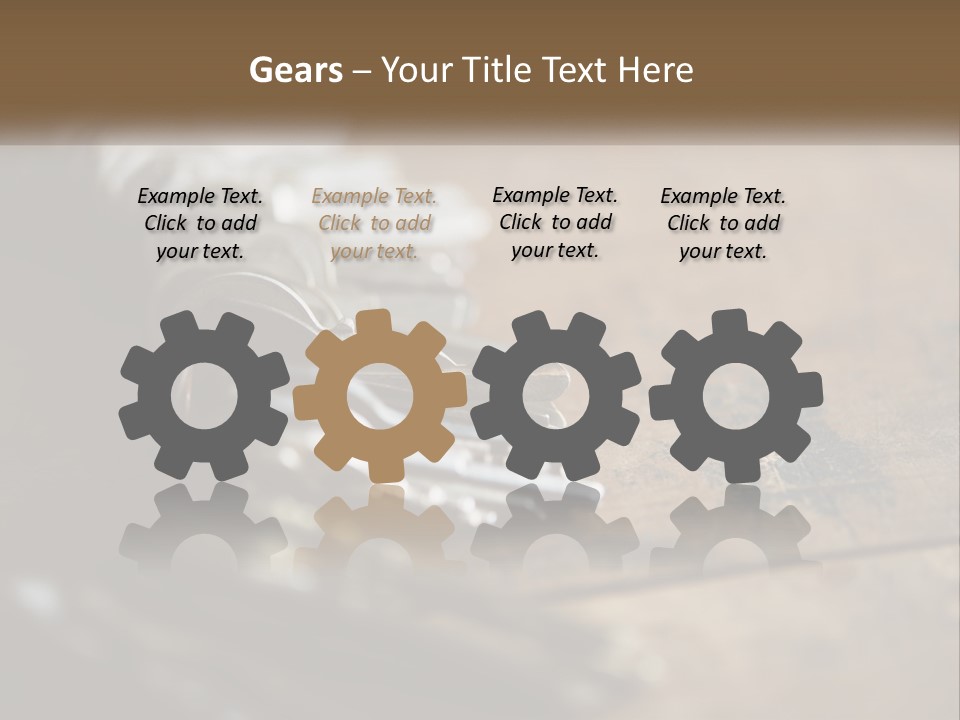 A Bunch Of Keys Sitting On Top Of A Wooden Table PowerPoint Template