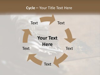 A Bunch Of Keys Sitting On Top Of A Wooden Table PowerPoint Template