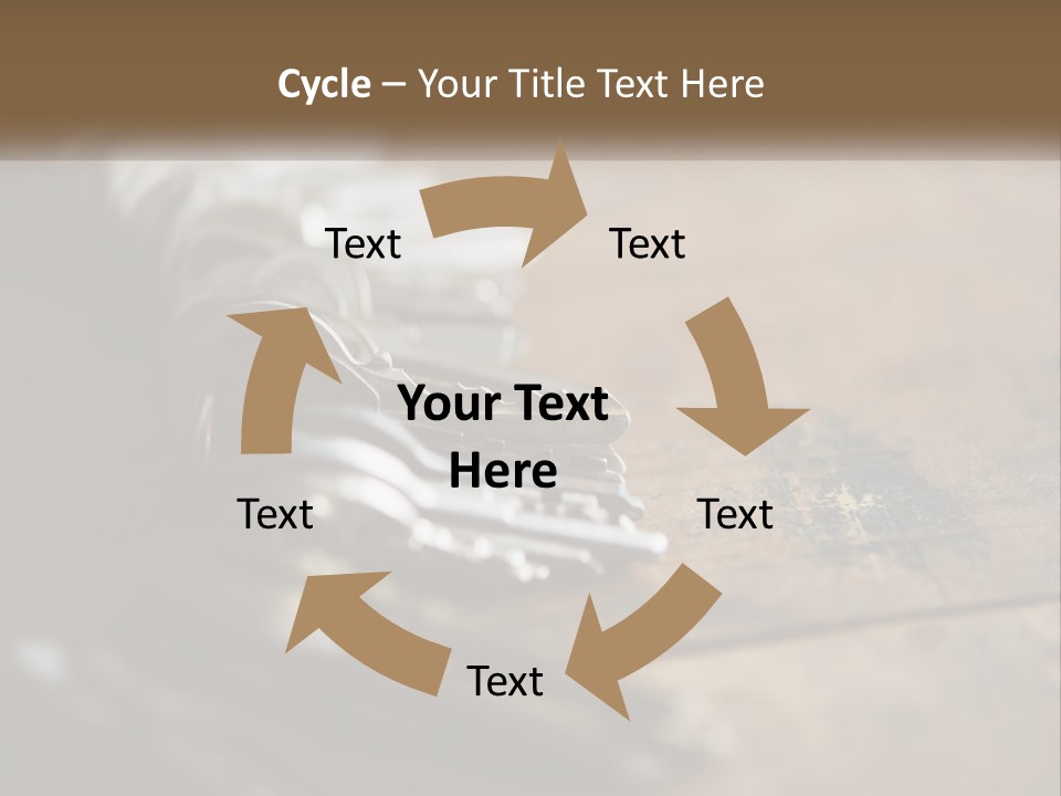 A Bunch Of Keys Sitting On Top Of A Wooden Table PowerPoint Template