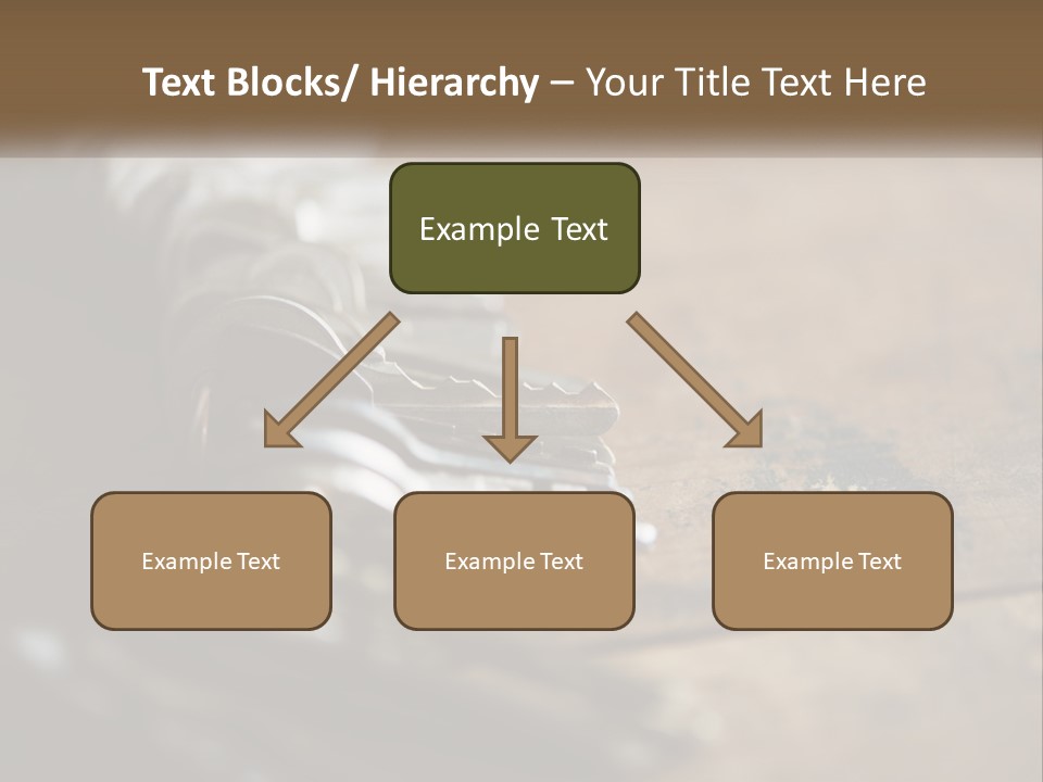 A Bunch Of Keys Sitting On Top Of A Wooden Table PowerPoint Template