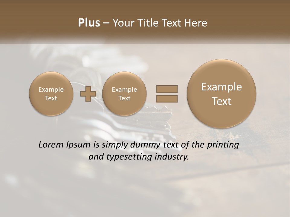 A Bunch Of Keys Sitting On Top Of A Wooden Table PowerPoint Template
