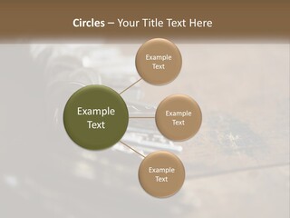 A Bunch Of Keys Sitting On Top Of A Wooden Table PowerPoint Template