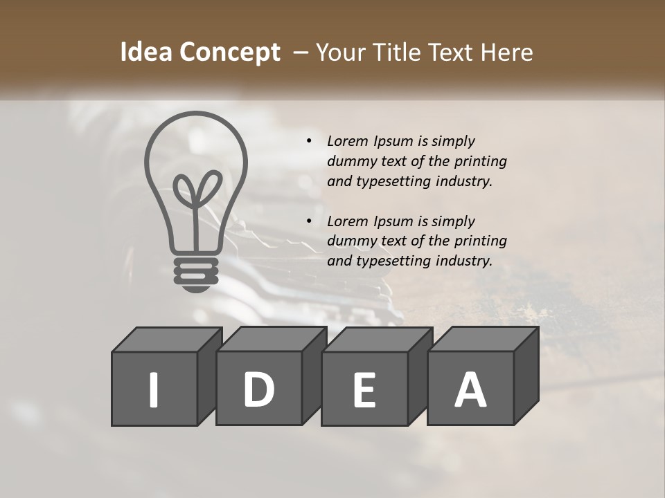 A Bunch Of Keys Sitting On Top Of A Wooden Table PowerPoint Template