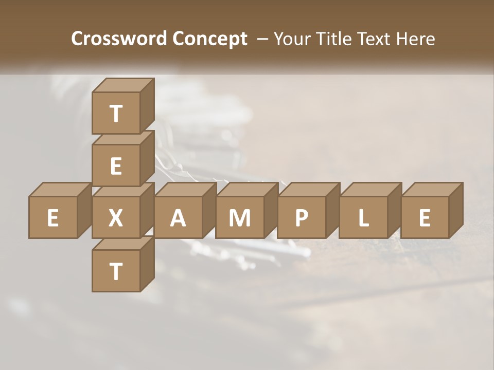 A Bunch Of Keys Sitting On Top Of A Wooden Table PowerPoint Template