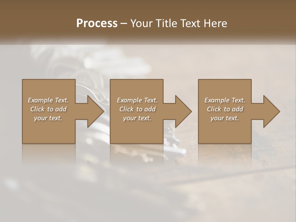A Bunch Of Keys Sitting On Top Of A Wooden Table PowerPoint Template
