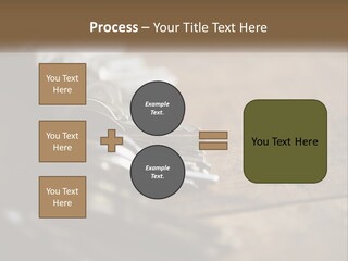 A Bunch Of Keys Sitting On Top Of A Wooden Table PowerPoint Template