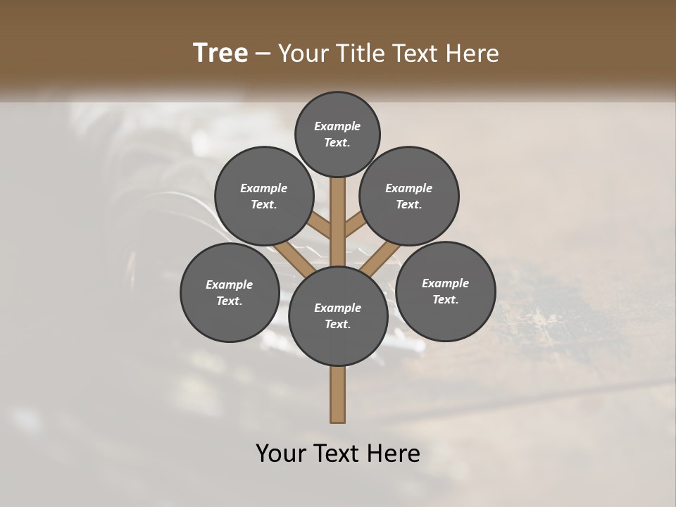 A Bunch Of Keys Sitting On Top Of A Wooden Table PowerPoint Template