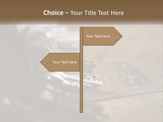 A Bunch Of Keys Sitting On Top Of A Wooden Table PowerPoint Template