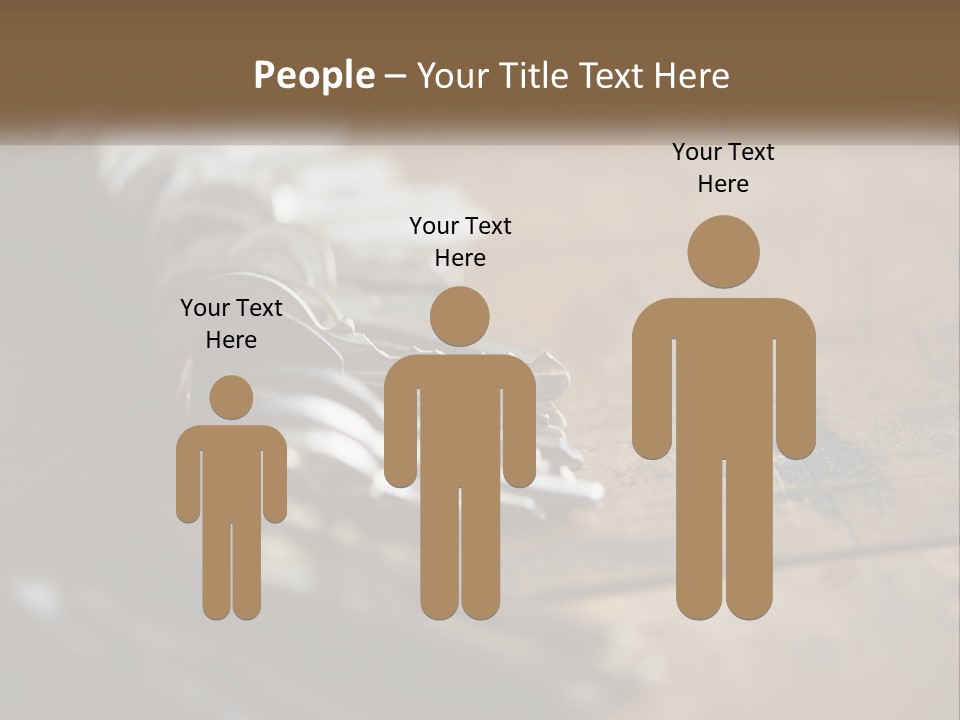 A Bunch Of Keys Sitting On Top Of A Wooden Table PowerPoint Template