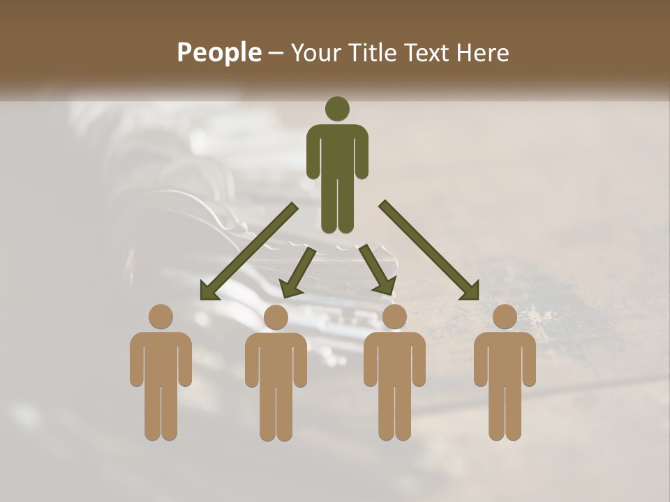 A Bunch Of Keys Sitting On Top Of A Wooden Table PowerPoint Template