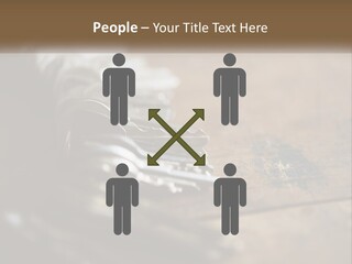 A Bunch Of Keys Sitting On Top Of A Wooden Table PowerPoint Template