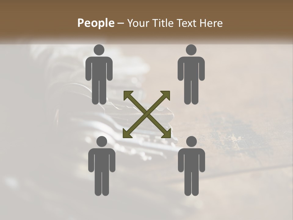 A Bunch Of Keys Sitting On Top Of A Wooden Table PowerPoint Template