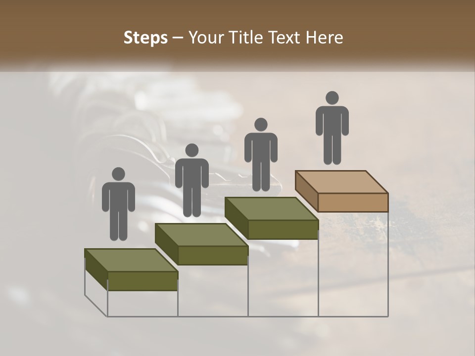 A Bunch Of Keys Sitting On Top Of A Wooden Table PowerPoint Template