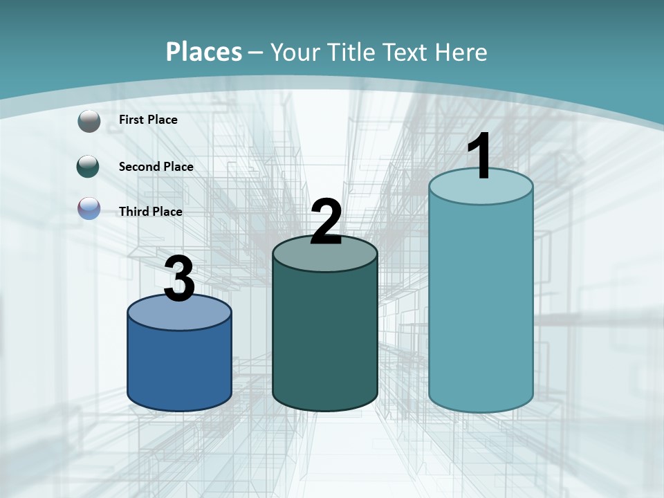 A Blue And White Abstract Powerpoint Presentation PowerPoint Template