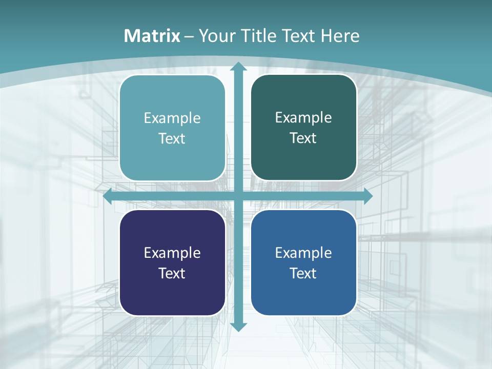 A Blue And White Abstract Powerpoint Presentation PowerPoint Template