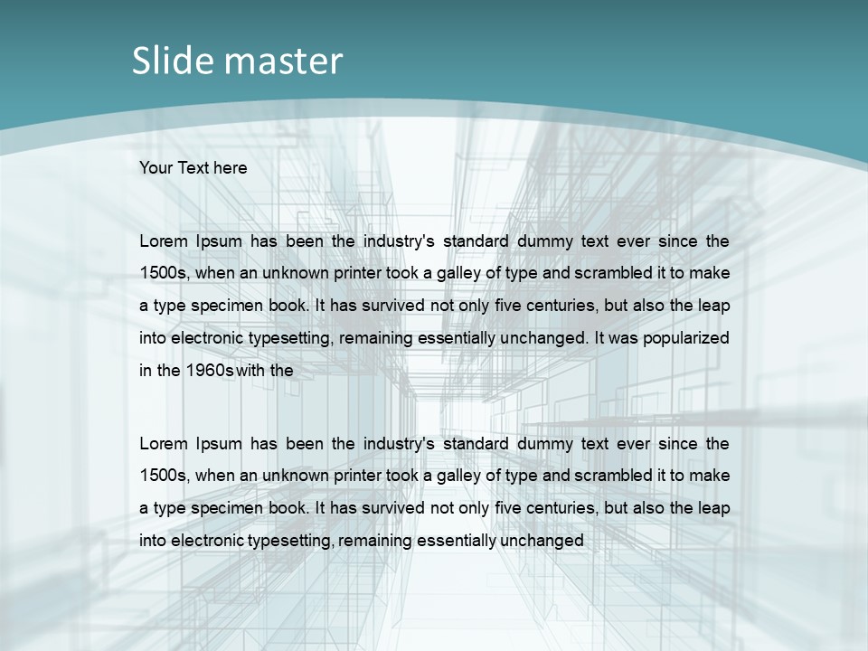 A Blue And White Abstract Powerpoint Presentation PowerPoint Template