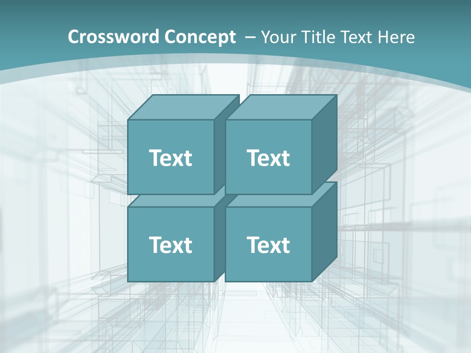 A Blue And White Abstract Powerpoint Presentation PowerPoint Template