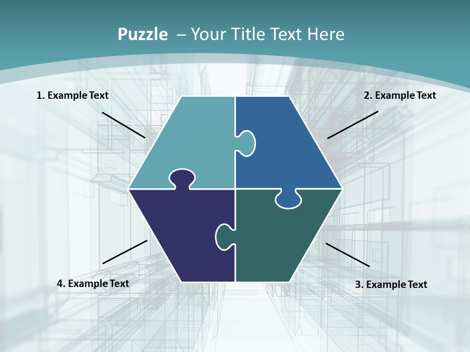 A Blue And White Abstract Powerpoint Presentation PowerPoint Template