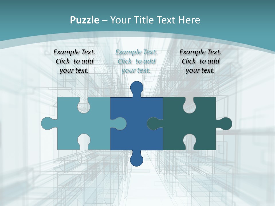 A Blue And White Abstract Powerpoint Presentation PowerPoint Template