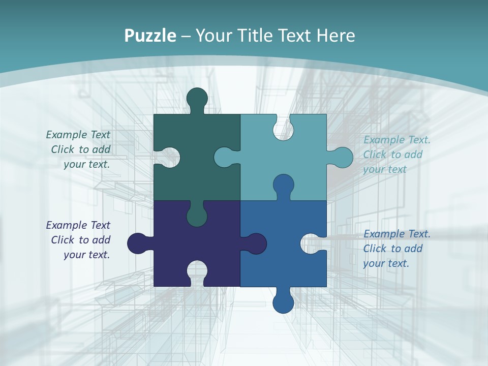 A Blue And White Abstract Powerpoint Presentation PowerPoint Template